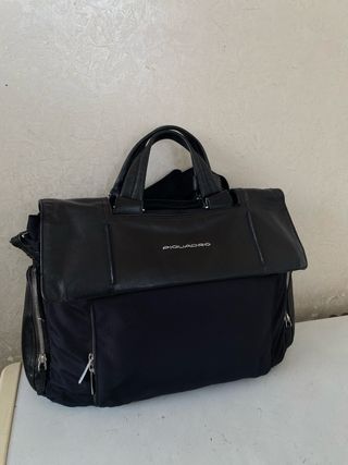 Borsa Piquadro lavoro pelle e tessuto