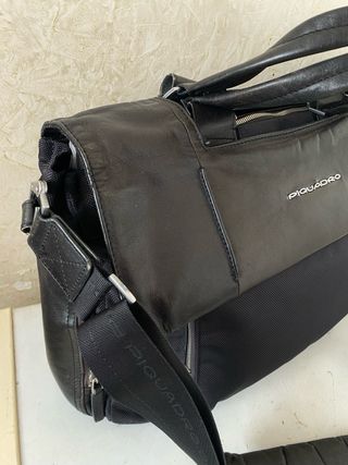 Borsa Piquadro lavoro pelle e tessuto