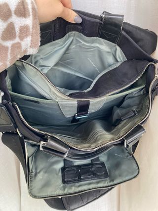 Borsa Piquadro lavoro pelle e tessuto