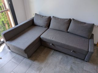 Sofá Cama Chaise Longue Gris Ikea Friheten