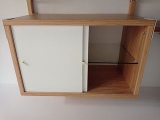 Estantería modular Ikea SVALNÄS bambú
