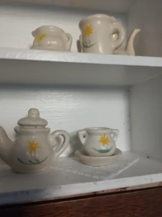 Maqueta Estantería Vajilla Miniatura, casa muñecas