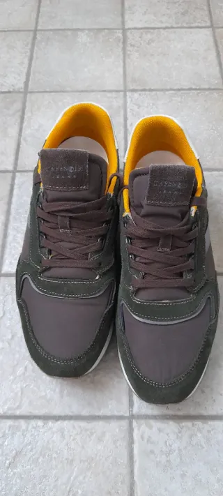 Sneakers uomo Cafè Noir marroni/verdi