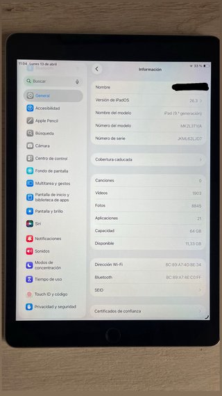 iPad 9 + Apple Pencil + Fundas +Protector pantalla
