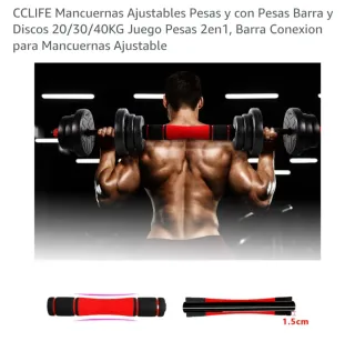 Nuevas envueltas. Mancuernas CCLIFE Ajustables 20/