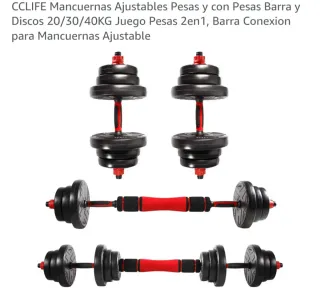 Nuevas envueltas. Mancuernas CCLIFE Ajustables 20/