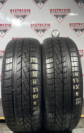*-195 55 16 H GOODYEAR RUEDA AL 90% VIDA UTIL