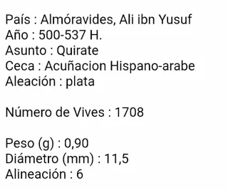 Moneda Al-Andalus Plata