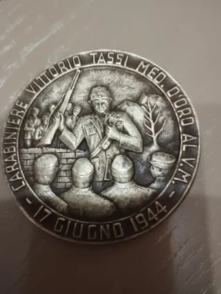 Medaglia commemorativa Vittorio Tassi 1944