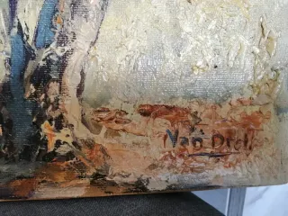 Pintura Van Drell - Paisaje Castillo