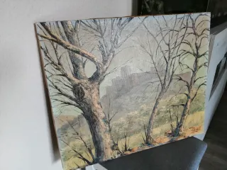 Pintura Van Drell - Paisaje Castillo