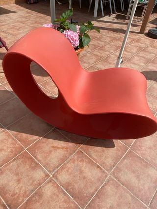 2 sillones  Mecedora Voido Rojo
