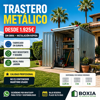 Trastero metálico plegable sin obra
