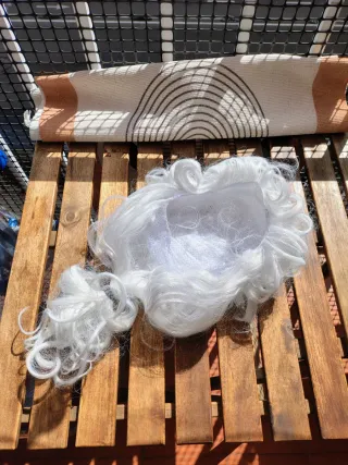 Peluca Juez Blanco y Accesorios