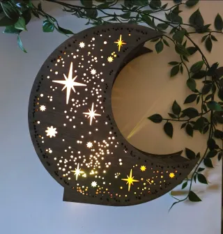 Lámpara Luna LED con Mando