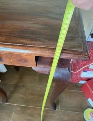 Mesa auxiliar vintage madera maciza