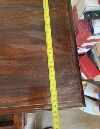 Mesa auxiliar vintage madera maciza
