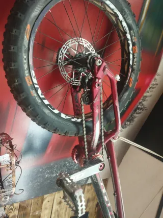 Bicicleta de Trial Roja