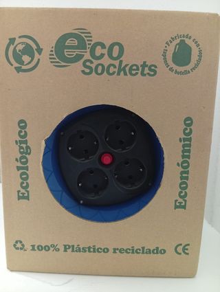 Enrollacables 4 tomas y 15mts