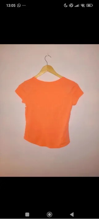 Camiseta H&M NYC Niña Naranja de 9 años aprox