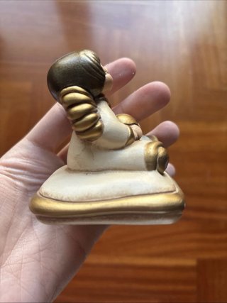 THUN Angelo Su Cuscino Con Cuore Oro Altezza 8 cm