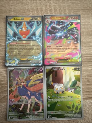 Lote 4 Cartas Pokémon EX y GX