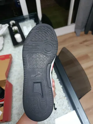 Zapatillas Puma Altas Rojas y Blancas