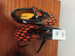 Scarpe da calcio per bambini Adidas arancione/nero