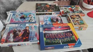 Lote Puzzles Disney, Marvel, Jurassic World
