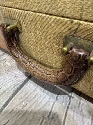 Valigia vintage in pelle