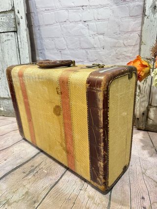 Valigia vintage in pelle