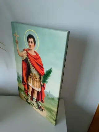 Cuadro San Expedito 45x30cm marco con lienzo