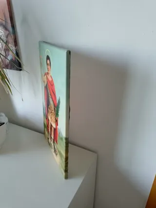 Cuadro San Expedito 45x30cm marco con lienzo