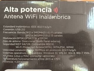 Antena WiFi Largo Alcance Wonect 36dBi