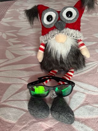 Occhiali da sole Ray-Ban Junior neri con lenti verdi a specchio