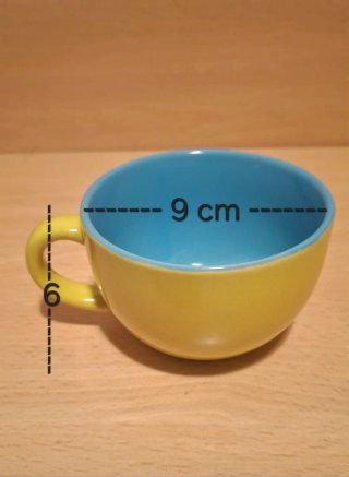 Tazas de cerámica multicolor