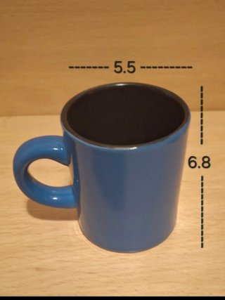 Tazas de cerámica multicolor