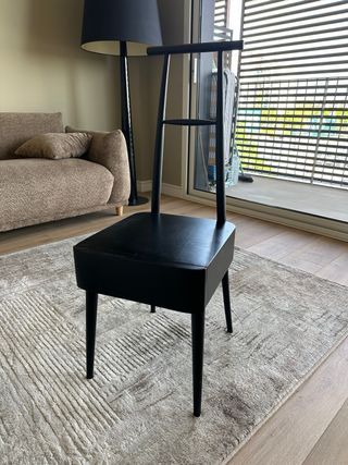 Silla francesa vintage de madera