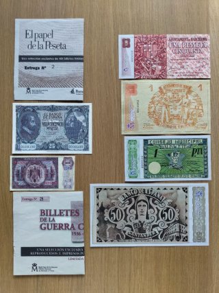 Monedas y billetes, vendo o cambio