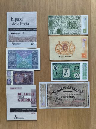 Monedas y billetes, vendo o cambio