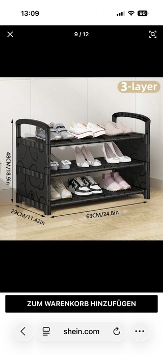 Estantería para zapatos 3 niveles