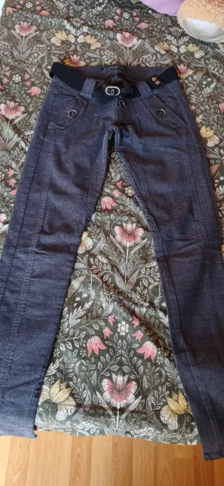 Pantalón mujer gris oscuro