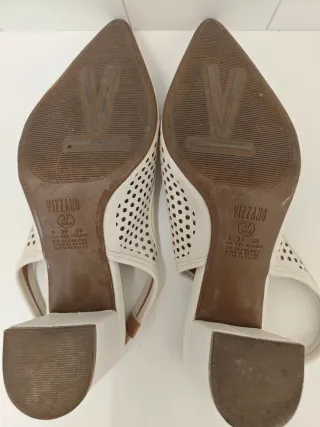 Zapatos Vizzano Slingback Blancos Perforados
