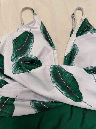 Bañador premamá estampado hojas
