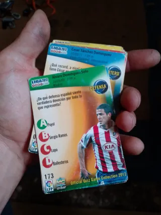 Cromos Liga 2012 F.C. Barcelona y Soldado