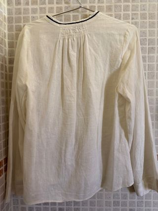 Camisa Zara Lino Blanca