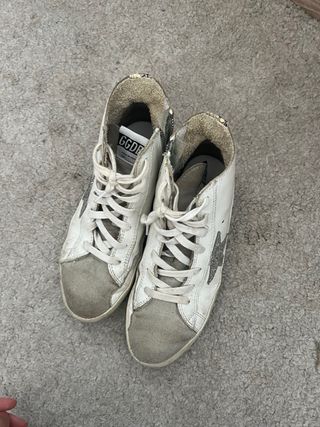 Golden Goose Francy Sneakers Blancas y Grises
