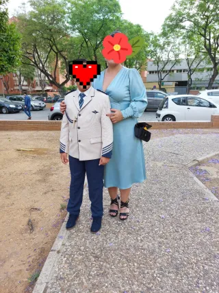 Vestido Tonalá Talla L para Mamá o Invitada
