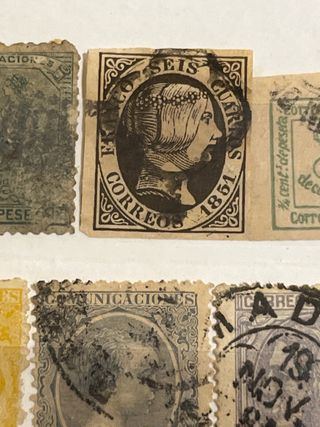 42 Sellos Antiguos de España