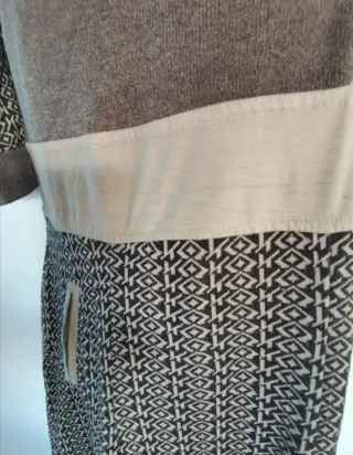 Vestido de diseño con texturas